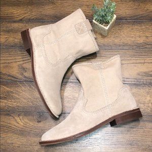 NEW! Clarks Cabaret Stage Suede and Canvas Boots, size 6